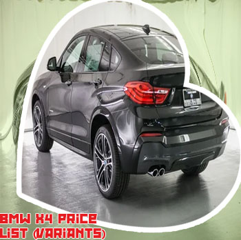 Bmw x4 price list